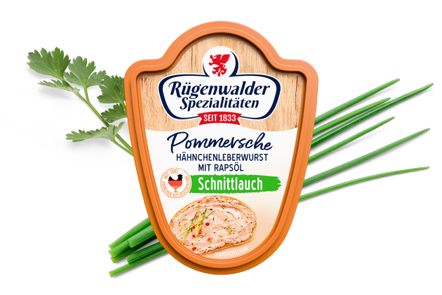 Pommersche Hähnchen Leberwurst 125g Schittlauch